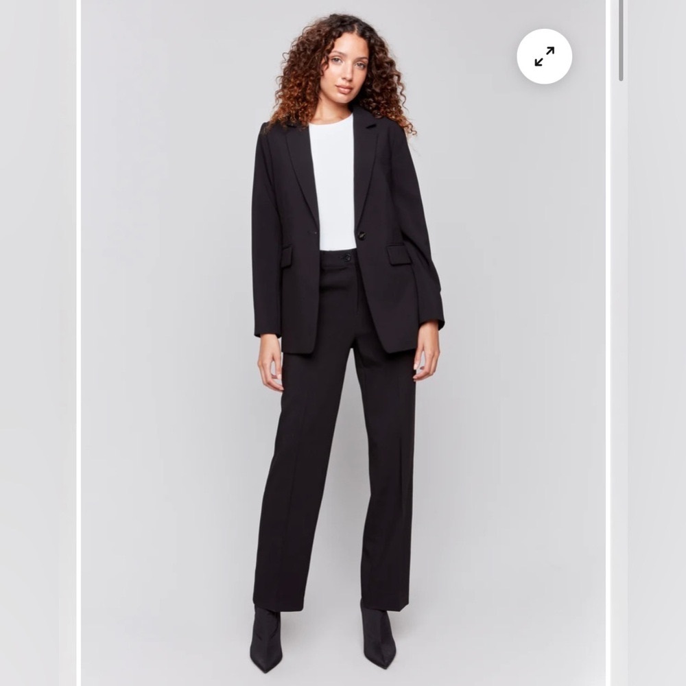 Black Blazer with ruched back